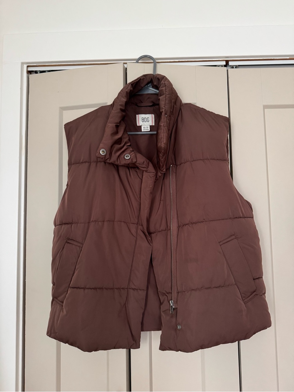 Urban Outfitters BDG Quilted Brown Puffer Vest